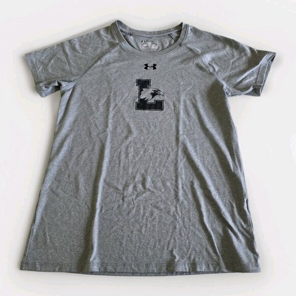 Under Armour T Shirt Women M Gray Lot of 2 Loose Fit HeatGear Ligthweight Active - Picture 8 of 14